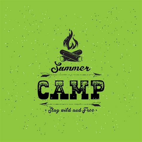 Premium Vector Vintage Summer Camp Badge And Other Outdoor Logos And