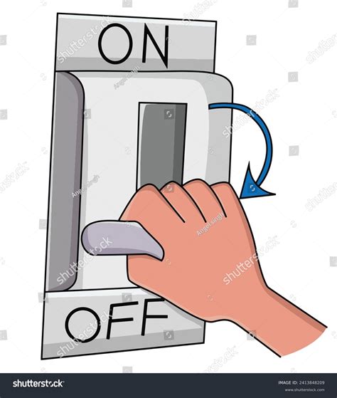 cute cartoon switch   clipart stock vector royalty