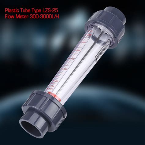 LZS 25 Flow Meter Plastic Tube Type 300 3000L H Water Rotameter Liquid