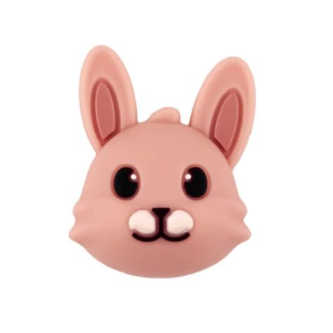 Silicone Beads Mm Bunny Powder Nude