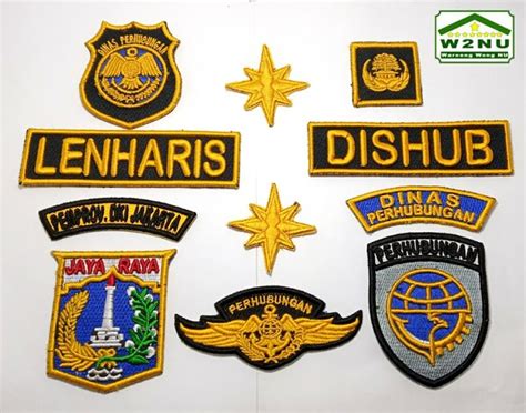 Jual Patch Bordir Bet Dinas Perhubungan Logo Bordir Timbul Satu Set