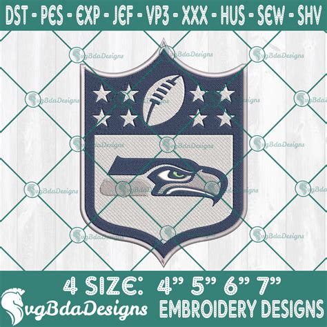 Seattle Seahawks Logo NFL Embroidery Designs