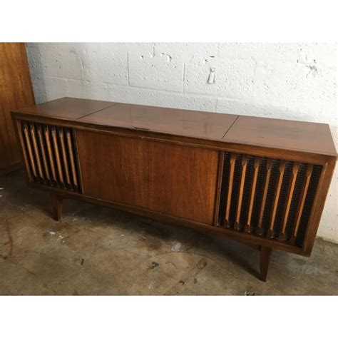 Vintage Mid Century Modern Zenith Record Player Console Model Y928