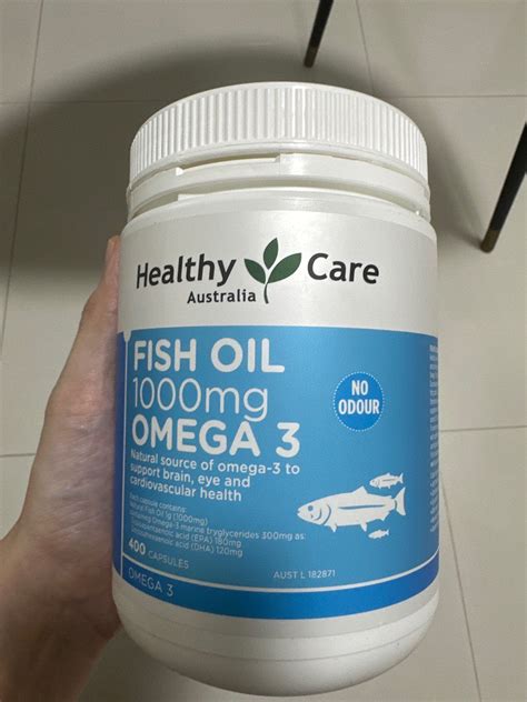 Healthy Care Fish Oil 1000mg Omega 3 400 Capsules Health Nutrition