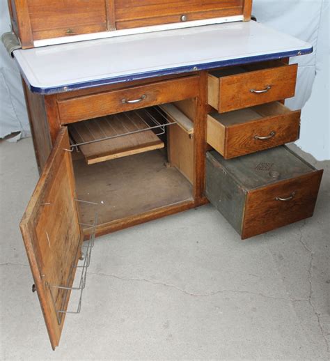 Bargain John S Antiques Antique Oak Kitchen Cabinet Unusual Roll