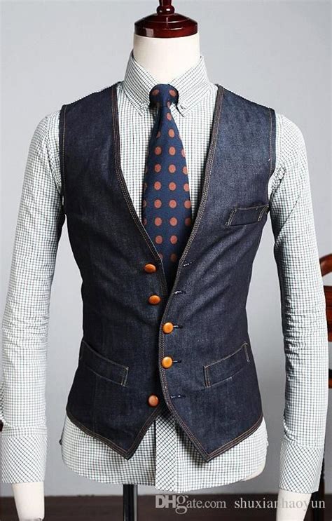 The New Men S Denim Vest Brand Jeans Vest Men Cowboy Sleeveless Jacket