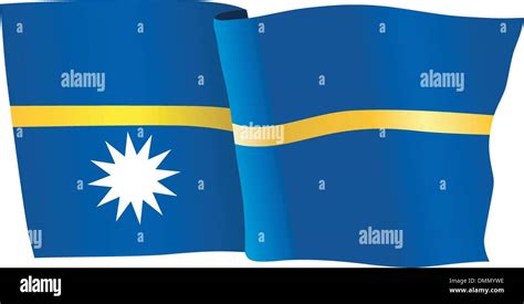 Bandera De Nauru Ilustracion Vectorial Im Genes Vectoriales De Stock