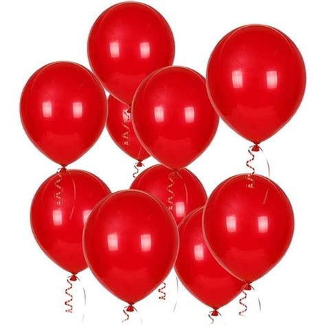 100 Ballon Rouge Gonflable Ballon Baudruche Rouge Latex 30 Cm Pour