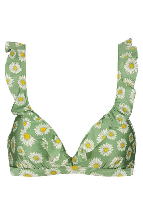 Beachlife Daisy Ruffle Bikini Top I Farfallina Nl