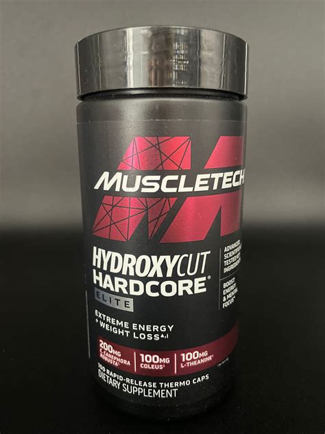 Muscletech Hydroxycut Hardcore Elite 100 Capsulas Gsportsmx