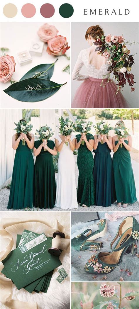 ️ 16 Dark Green And Emerald Wedding Color Palette Ideas 2024 Colors For Wedding