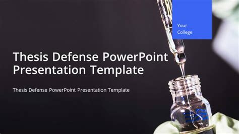 Thesis Defense PowerPoint Presentation Template - Just Free Slides