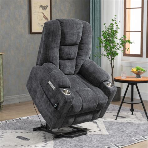 Dropship EMON S Large Power Lift Recliner Chair With Massage And Heat