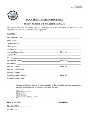 Fillable Online Plan Submitter S Checklist Patrick County Fax Email