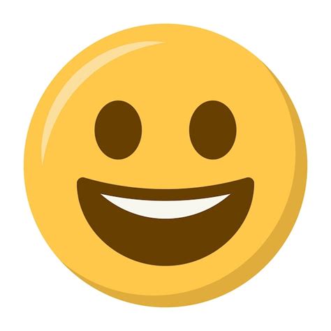 El Icono Del Emoji De La Cara Sonriente Vector Premium