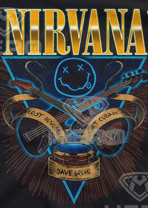 Nirvana Tribute Digital Download Nirvana Kurt Cobain Heavy Metal Music ...