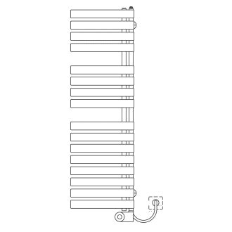 Kermi Credo Half flat -E 60 x 100 cm, mit FKS rechts EAE1A1000602JXK ...