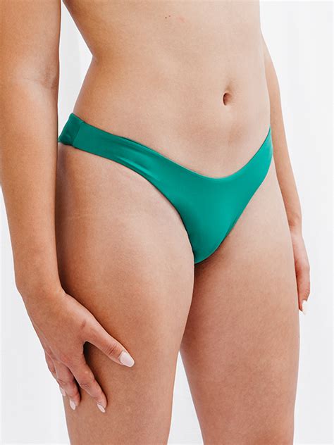 Flora Brazilian Cut Bikini Bottom Gr N Green Fashion