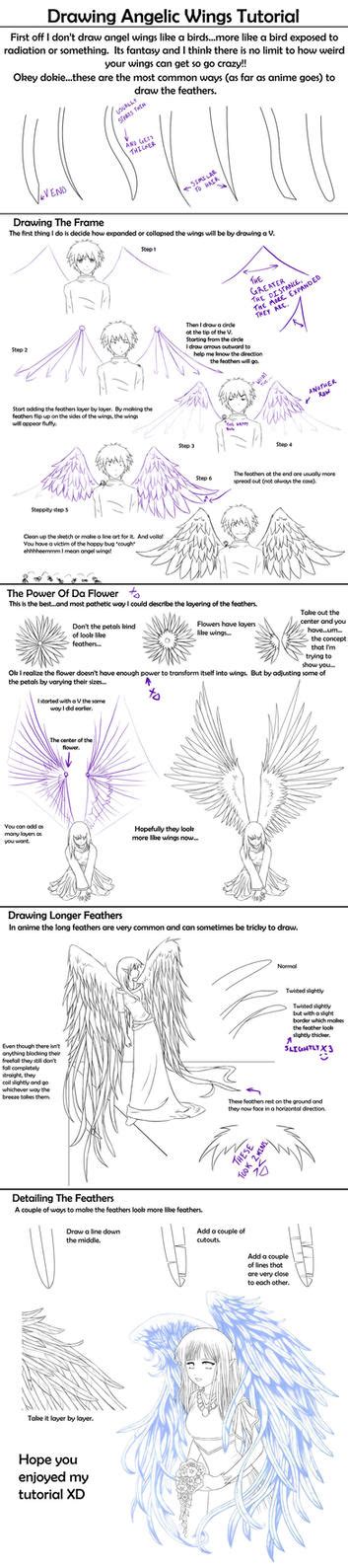 Drawing Angelic Wings Tutorial by Crysa on DeviantArt