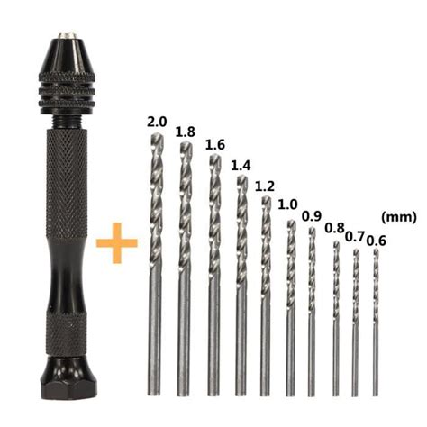 Enclume Mini Micro perceuse à main en aluminium avec mandrin sans clé