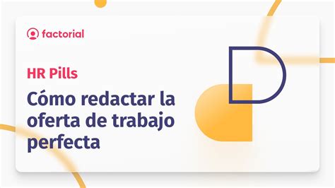 Cómo redactar la oferta de trabajo perfecta Factorial HR YouTube