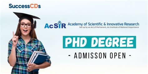 AcSIR PhD Admission 2024 Notification