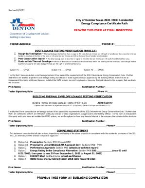 Fillable Online Provide This Form At Building Completion Fax Email