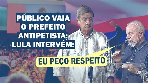 ESTADISTA É OUTRO NÍVEL LULA INTERROMPEU DISCURSO E PEDIU DIREITO À