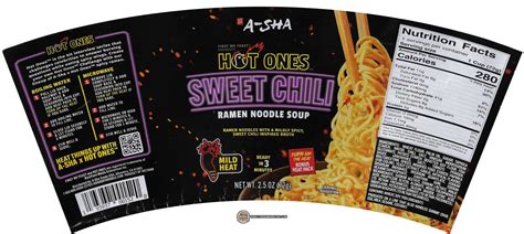 5137 A Sha Hot Ones Sweet Chili Ramen Noodle Soup USA