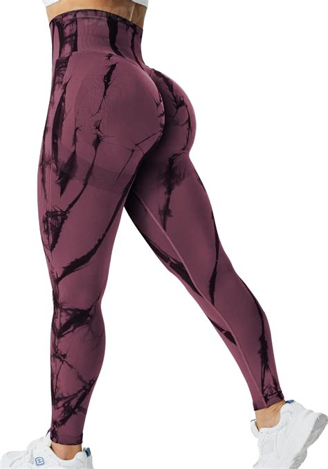 Buy VOYJOY Tie Dye Seamless Leggings For Women High Waist Yoga Pants