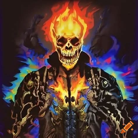 Blacklight Artwork Of Ghost Rider