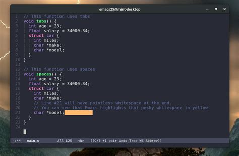 Emacs Documentemacs Commonemacs缩进终极指南 制表符和空格org At Master