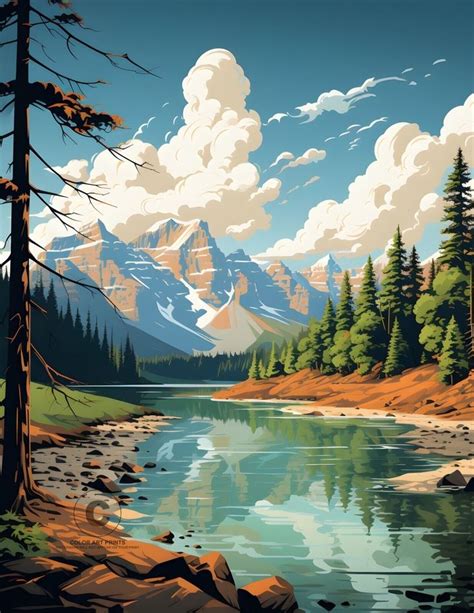 Banff National Park Canada Moraine Lake Valley Of Ten Peaks Gicl E