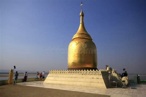 Bupaya Pagoda in Bagan City Editorial Photo - Image of golden, burma ...