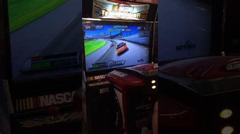 Item 7040 Nascar Team Racing Arcade Game Youtube