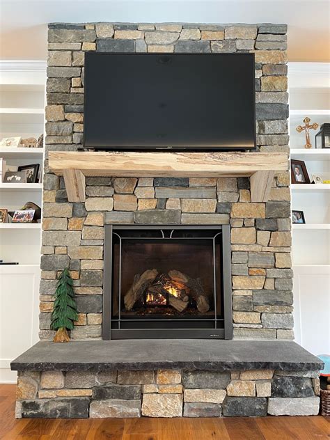 Veneer Stone Fireplace