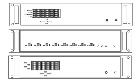 Control Rack Section Components Design In Detail AutoCAD Drawing Dwg