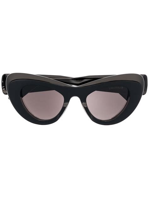 Balenciaga Eyewear Cat Eye Frame Sunglasses Farfetch