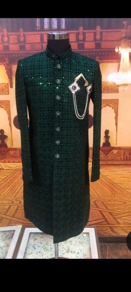 Green Indo Western Sherwani Size 34 To 48 At Rs 3800 Piece In New Delhi