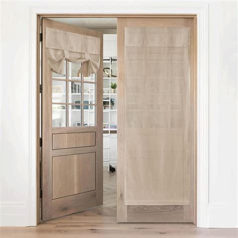 Amazon RYB HOME Natural Linen Blended French Door Curtain Privacy