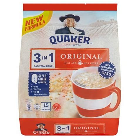 Quaker Original Oats In With Australian Wholegrain Oats Sachets