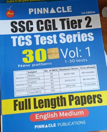 Pinnacle SSC CGL Tier 2 TCS Test Series Vikas Book Store