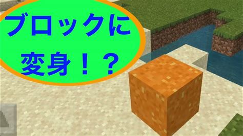 マイクラpe コマンド初心者でもできる！コマンド2つでブロックに大変身！！ Youtube