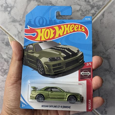 Jual Hot Wheels Nissan Skyline GT R BNR Green Shopee Indonesia