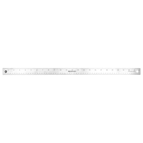 Westcott Westcott 24 Stainless Steel Office Ruler With Non Slip Cork