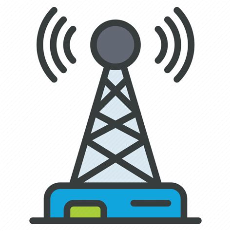 Signal Tower Wireless Network Antenna Icon Download On Iconfinder