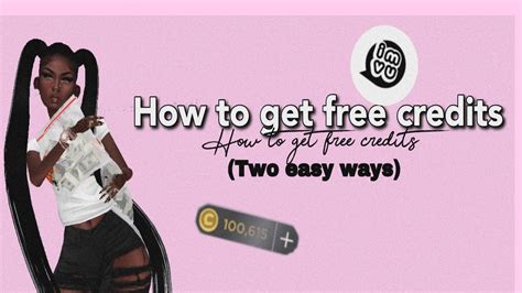 Imvu How To Get Free Credits Youtube