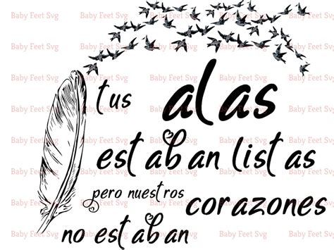 Your Wings Were Ready Svg In Spanish Tus Alas Estaban Listas Etsy