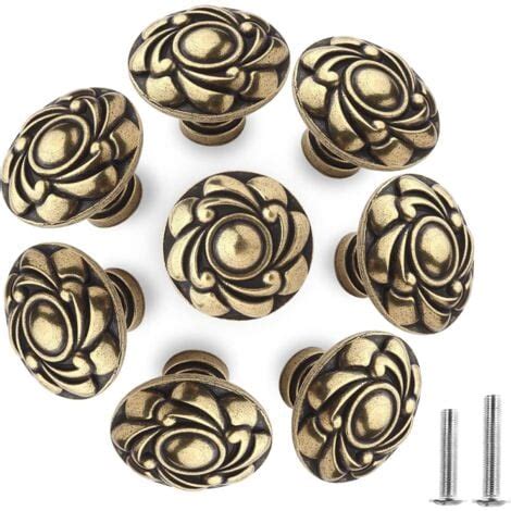 8 Pezzi Pomello Per Mobili Bronzo Maniglie Per Armadio Cassettiere