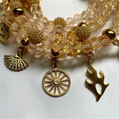 Guia Cigana 60cm Em Cristais De Vidro 8mm Tons De Nude Elo7